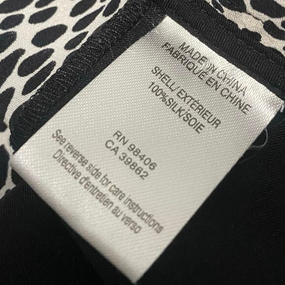 Theory Silk Animal Print Cuffed Ankle Crop Pants Women’s Size 4 Business Career - Picture 5 of 12